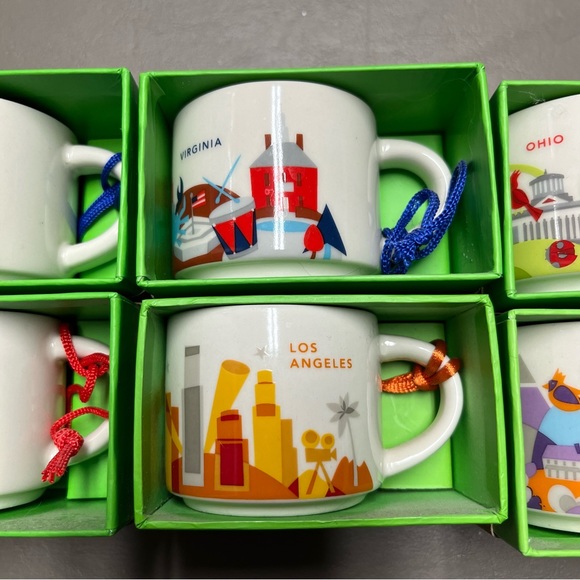 Starbucks You Are Here Series Ornaments/Espresso Mugs - Picture 3 of 4